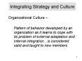 Integrating Strategy and Culture PowerPoint PPT Presentation