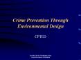 Crime Prevention Through Environmental Design PowerPoint PPT Presentation