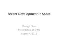 Recent Development in Space PowerPoint PPT Presentation