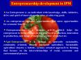 Entrepreneurship development in IPM PowerPoint PPT Presentation