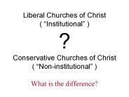 Liberal Churches of Christ ( 