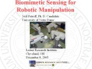 Biomimetic Sensing for Robotic Manipulation