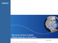 Siemens Venture Capital - Global Network of Innovation PowerPoint PPT Presentation
