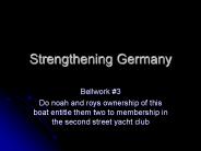 Strengthening Germany