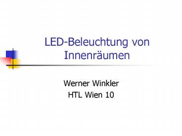 LED-Beleuchtung von Innenr