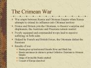 The Crimean War