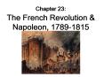 Chapter 23: The French Revolution PowerPoint PPT Presentation