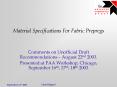 Material Specifications For Fabric Prepregs PowerPoint PPT Presentation