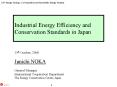 Industrial Energy Efficiency and Conservation Standards in Japan PowerPoint PPT Presentation