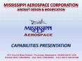 MISSISSIPPI AEROSPACE CORPORATION AIRCRAFT DESIGN PowerPoint PPT Presentation