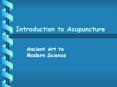 Introduction to Acupuncture PowerPoint PPT Presentation