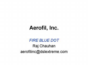 Aerofil, Inc.