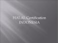 HALAL Certification PowerPoint PPT Presentation