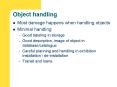Object handling PowerPoint PPT Presentation