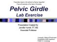 Pelvic Girdle Lab Exercise PowerPoint PPT Presentation
