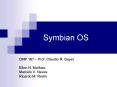Symbian OS PowerPoint PPT Presentation
