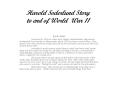 Harold Soderlund Story to end of World War 11 PowerPoint PPT Presentation