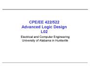 CPE/EE 422/522 Advanced Logic Design L02