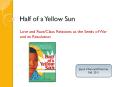 Half of a Yellow Sun PowerPoint PPT Presentation