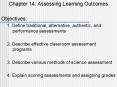 Chapter 14: Assessing Learning Outcomes PowerPoint PPT Presentation