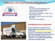 shredding services long island