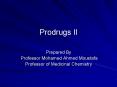 Prodrugs II PowerPoint PPT Presentation