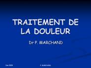 TRAITEMENT DE LA DOULEUR