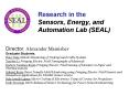 Research in the Sensors, Energy, and Automation Lab (SEAL) PowerPoint PPT Presentation