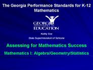 Assessing for Mathematics Success