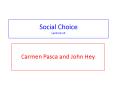 Social Choice Lecture 13 PowerPoint PPT Presentation