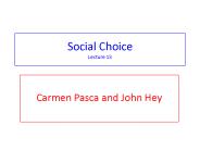 Social Choice Lecture 13