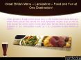 Great British Menu – Lancashire – Food and Fun at One Destination! PowerPoint PPT Presentation