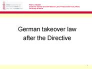 German takeover law