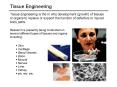 Tissue Engineering PowerPoint PPT Presentation