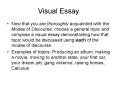Visual Essay PowerPoint PPT Presentation