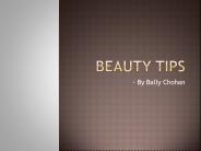 Beauty tips - By Bally Chohan