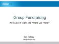 Group Fundraising PowerPoint PPT Presentation