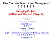 Case Study for Information Management ??????