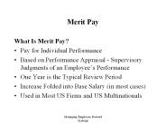 Merit Pay