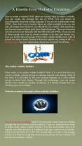 A Hassle Free Website Creation PowerPoint PPT Presentation