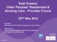 East Sussex Older Peoples' Residential PowerPoint PPT Presentation