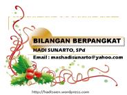 BILANGAN BERPANGKAT