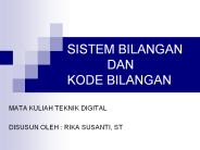 SISTEM BILANGAN DAN KODE BILANGAN PowerPoint PPT Presentation