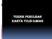 TEKNIK PENULISAN