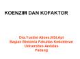 KOENZIM DAN KOFAKTOR PowerPoint PPT Presentation