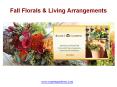 Fall Florals & Living Arrangements PowerPoint PPT Presentation