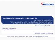 Structural Reform challenges in SEE countries