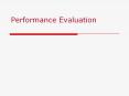 Performance Evaluation PowerPoint PPT Presentation