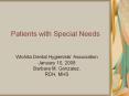 Patients%20with%20Special%20Needs PowerPoint PPT Presentation