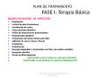 PLAN DE TRATAMIENTO           FASE I: Terapia B PowerPoint PPT Presentation